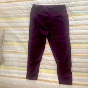 Purple yoga pants